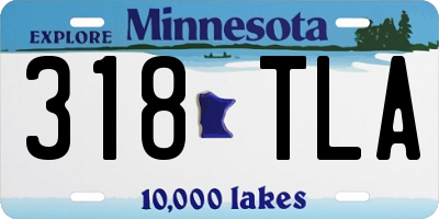 MN license plate 318TLA