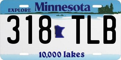 MN license plate 318TLB