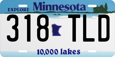 MN license plate 318TLD