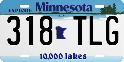 MN license plate 318TLG
