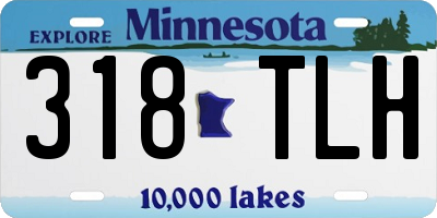 MN license plate 318TLH