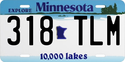 MN license plate 318TLM