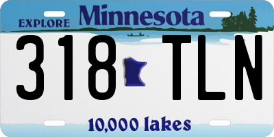 MN license plate 318TLN