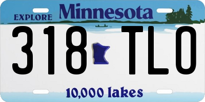 MN license plate 318TLO
