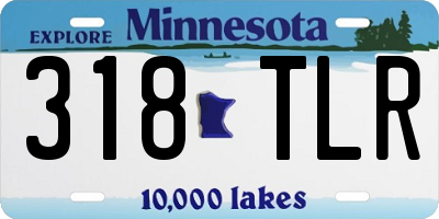 MN license plate 318TLR