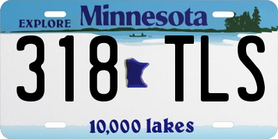 MN license plate 318TLS
