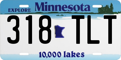 MN license plate 318TLT