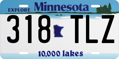 MN license plate 318TLZ