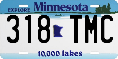 MN license plate 318TMC