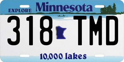 MN license plate 318TMD