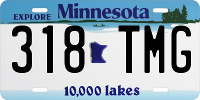 MN license plate 318TMG