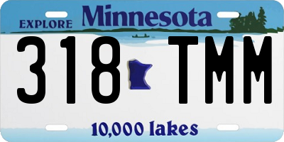 MN license plate 318TMM