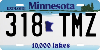 MN license plate 318TMZ
