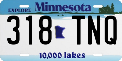 MN license plate 318TNQ