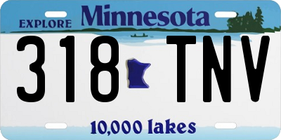MN license plate 318TNV