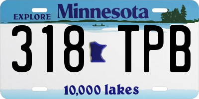 MN license plate 318TPB
