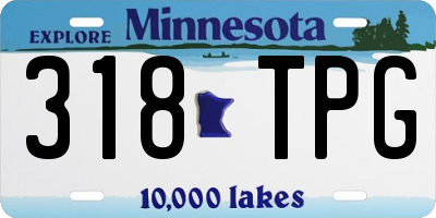 MN license plate 318TPG