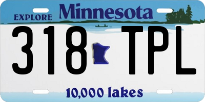 MN license plate 318TPL