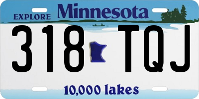 MN license plate 318TQJ