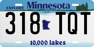 MN license plate 318TQT