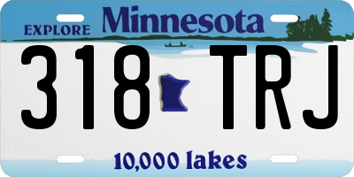 MN license plate 318TRJ