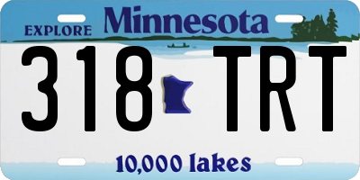 MN license plate 318TRT