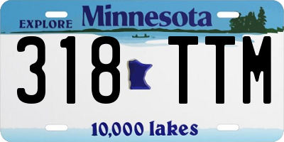 MN license plate 318TTM