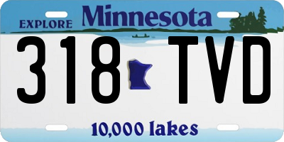MN license plate 318TVD