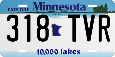 MN license plate 318TVR