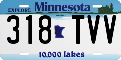 MN license plate 318TVV