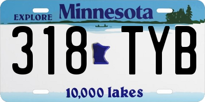 MN license plate 318TYB