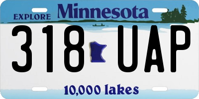 MN license plate 318UAP