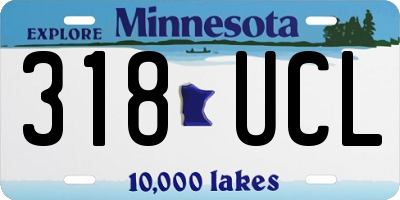 MN license plate 318UCL