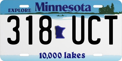 MN license plate 318UCT