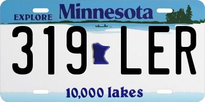MN license plate 319LER