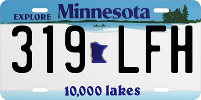 MN license plate 319LFH