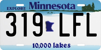 MN license plate 319LFL