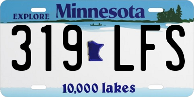 MN license plate 319LFS
