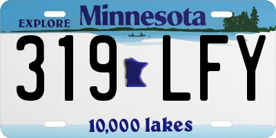 MN license plate 319LFY
