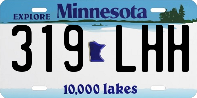 MN license plate 319LHH