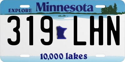 MN license plate 319LHN