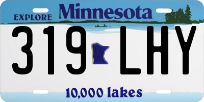 MN license plate 319LHY