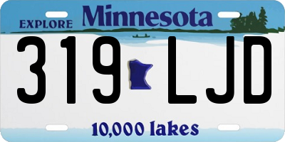 MN license plate 319LJD