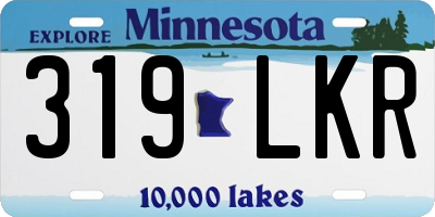 MN license plate 319LKR