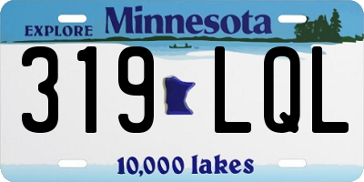MN license plate 319LQL