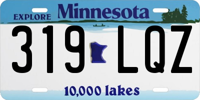 MN license plate 319LQZ