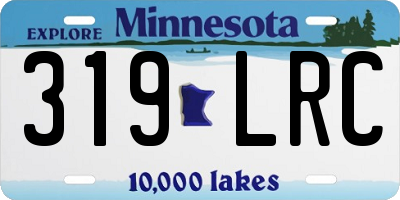MN license plate 319LRC