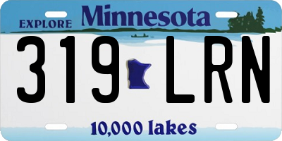 MN license plate 319LRN