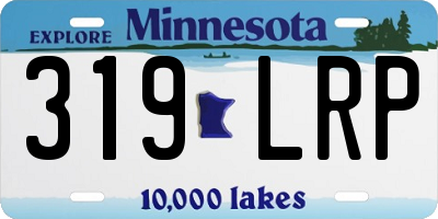 MN license plate 319LRP