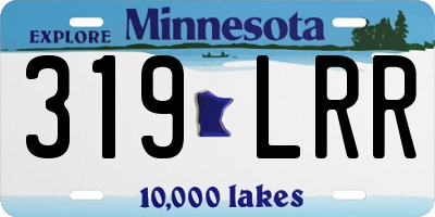 MN license plate 319LRR